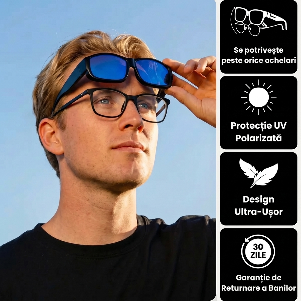 Ochelari de soare clip-on 2 în 1 - SunClip Men